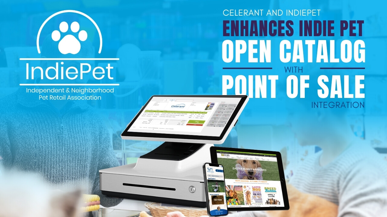 Celerant Enhances IndiePet Open Catalog with Point of Sale Integration