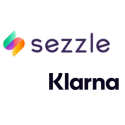 Sezzle and Klarna logos