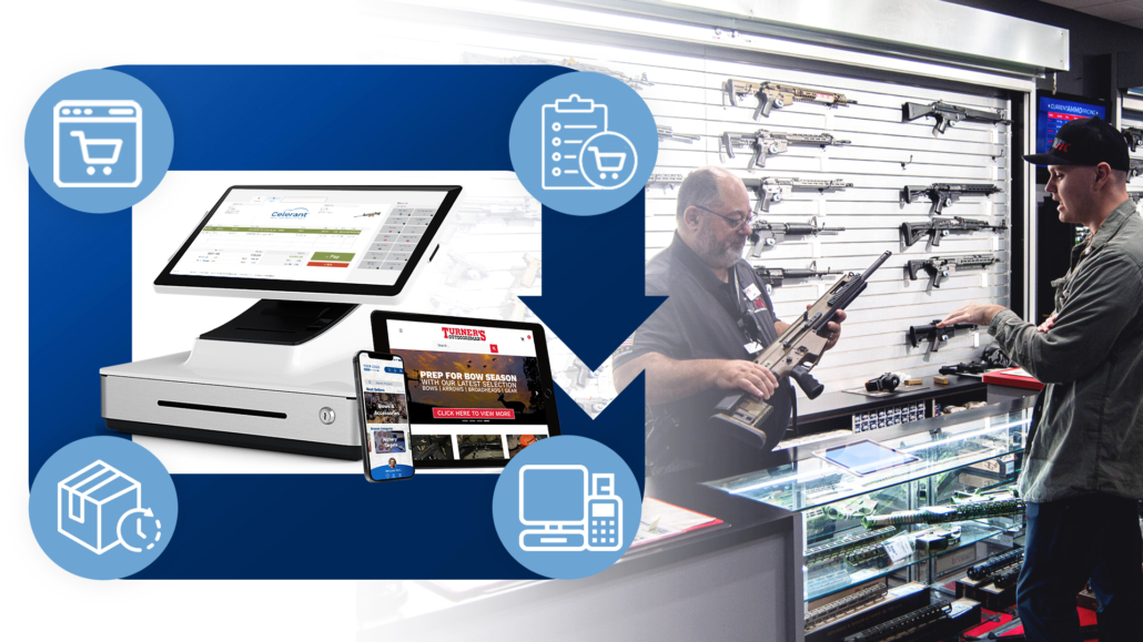 All-in-one point of sale system for firearms industry